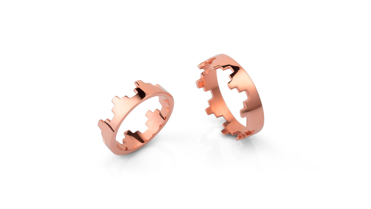  Produto: Deconstructed, Categoria: Alianças e Joias para noivos, Ano: 2020, Marca 1+1 Alianças