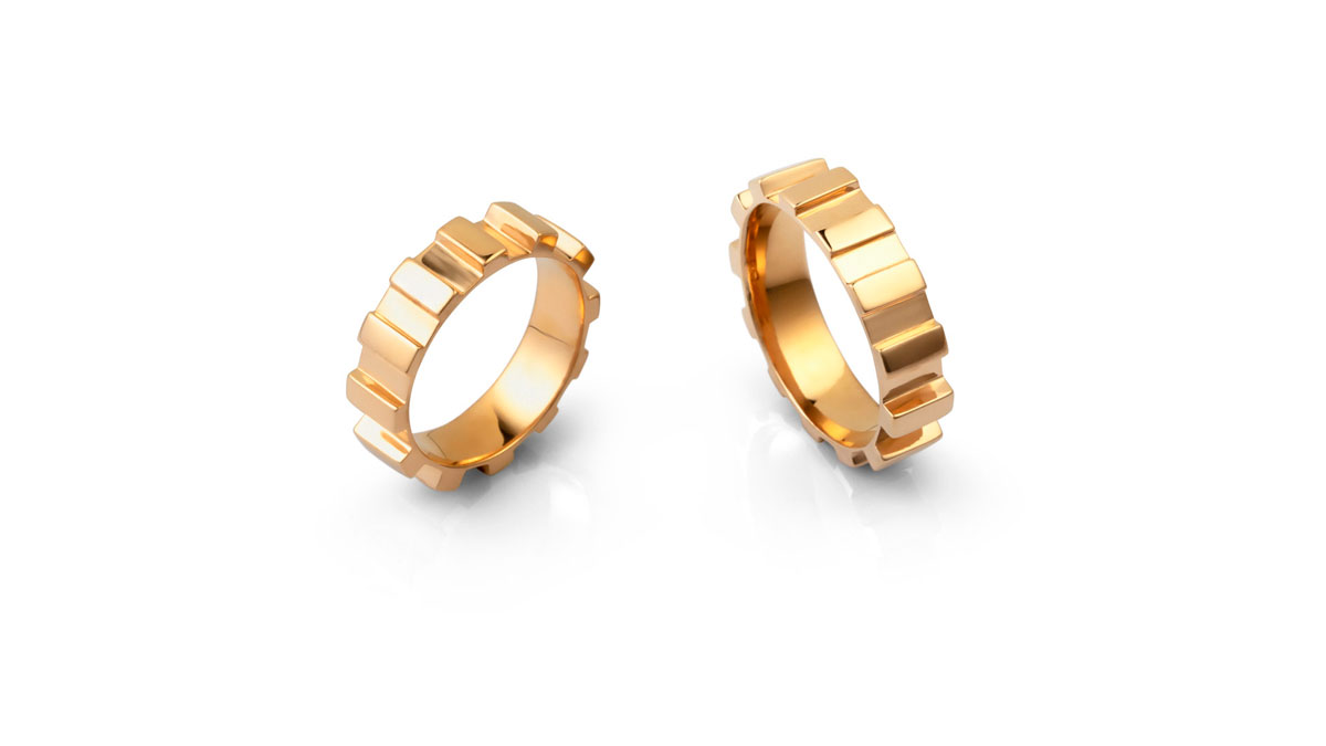  Produto: Geared, Categoria: Alianças e Joias para noivos, Ano: 2020, Marca 1+1 Alianças