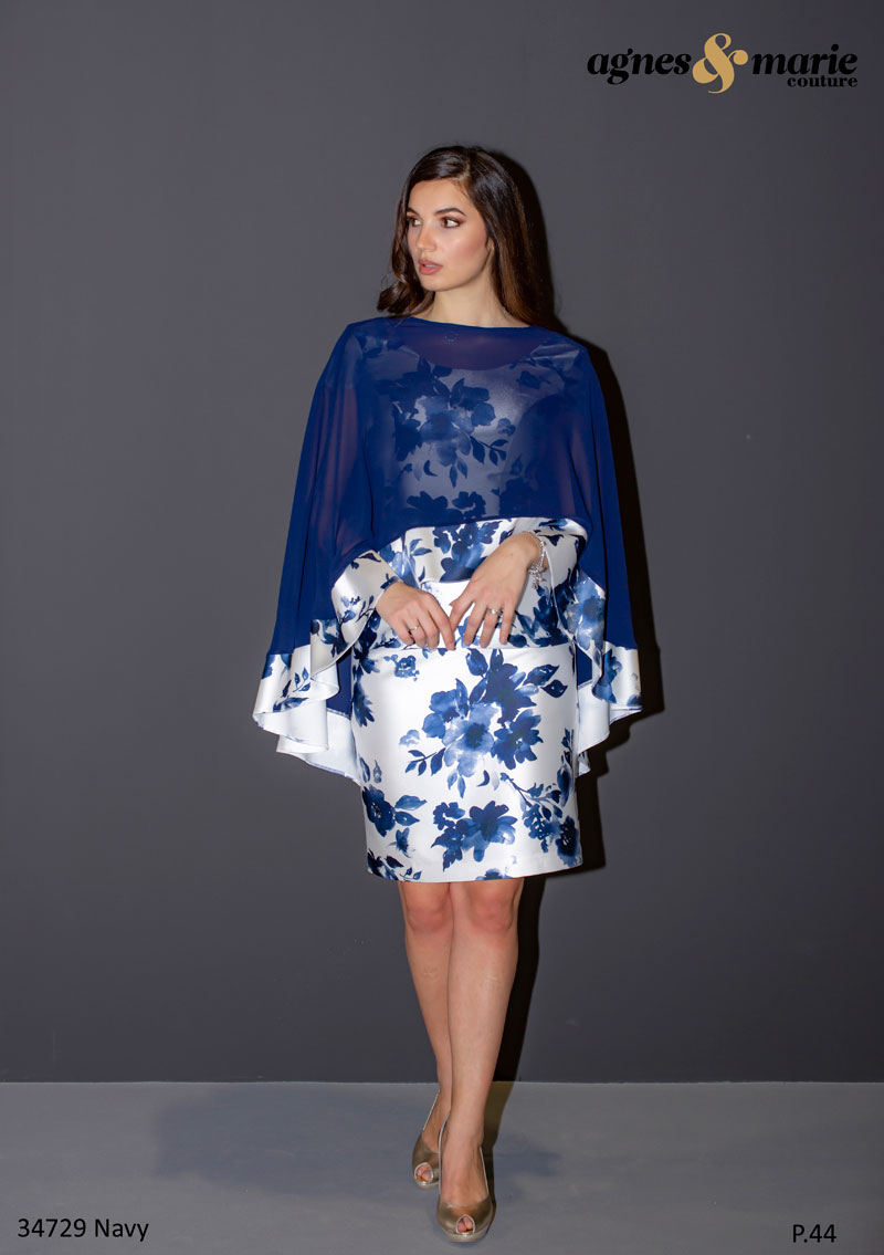  Produto: 34729 NAVY, Categoria: Vestidos de Cerimónia, Ano: 2023, Marca agnes-marie