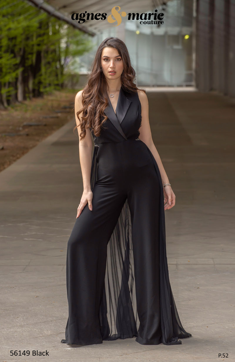  Produto: 56149 BLACK, Categoria: Vestidos de Cerimónia, Ano: 2023, Marca Agnes & Marie