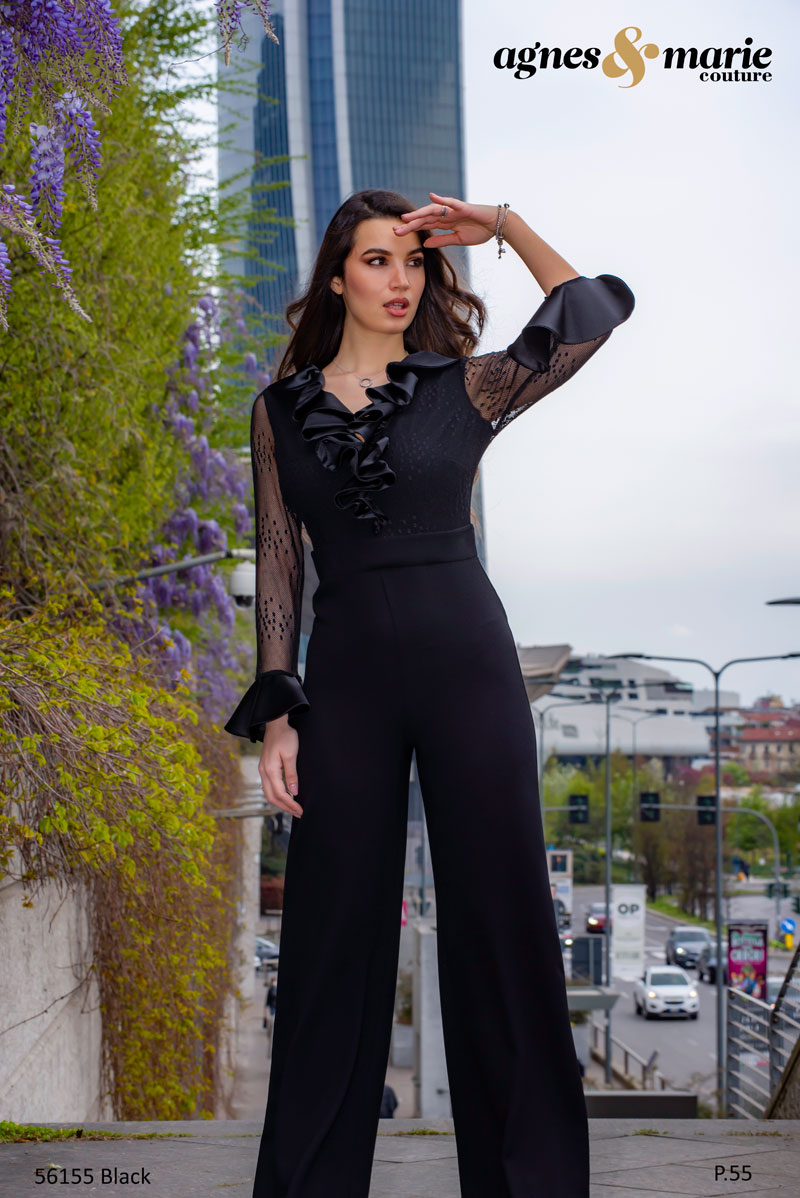  Produto: 56155 BLACK, Categoria: Vestidos de Cerimónia, Ano: 2023, Marca Agnes & Marie