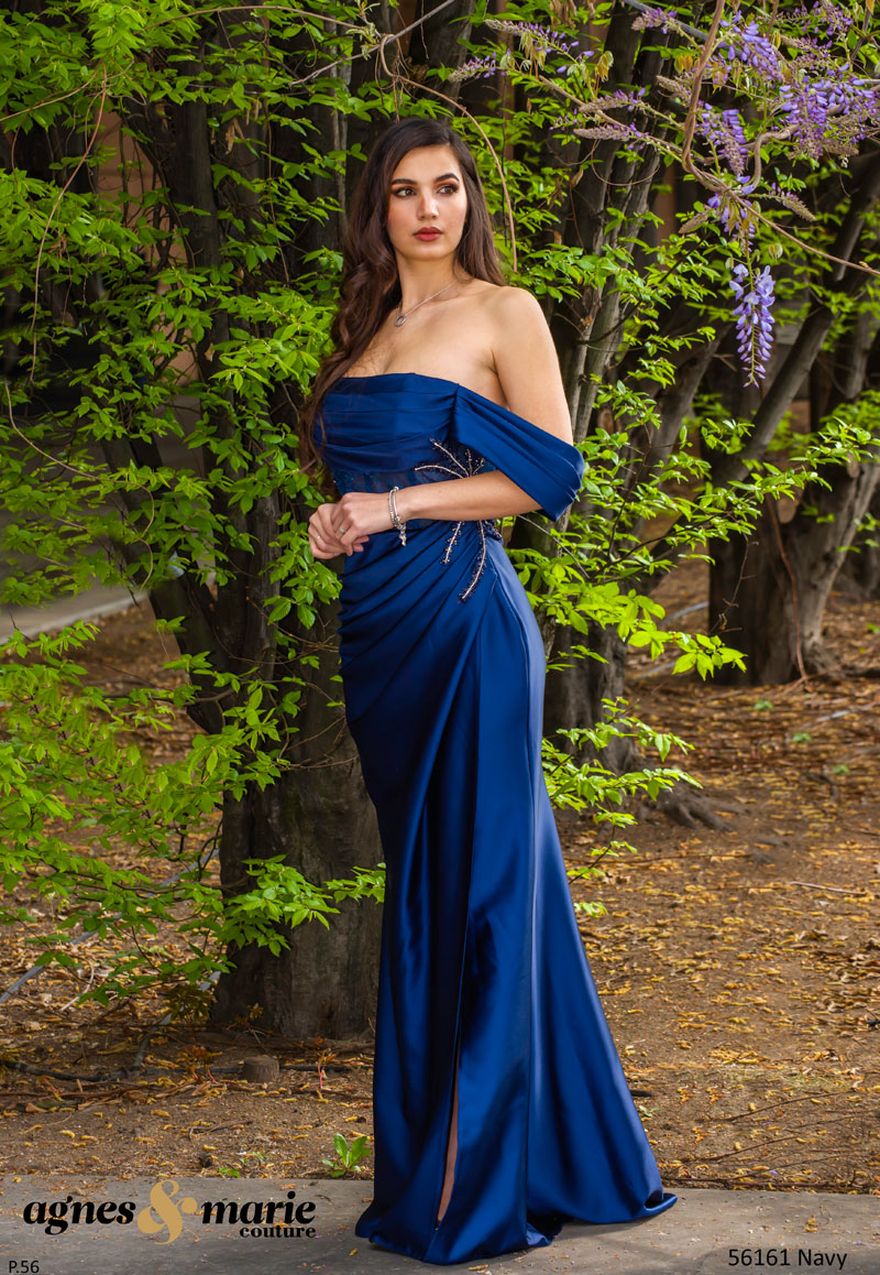  Produto: 56161 NAVY, Categoria: Vestidos de Cerimónia, Ano: 2023, Marca Agnes & Marie