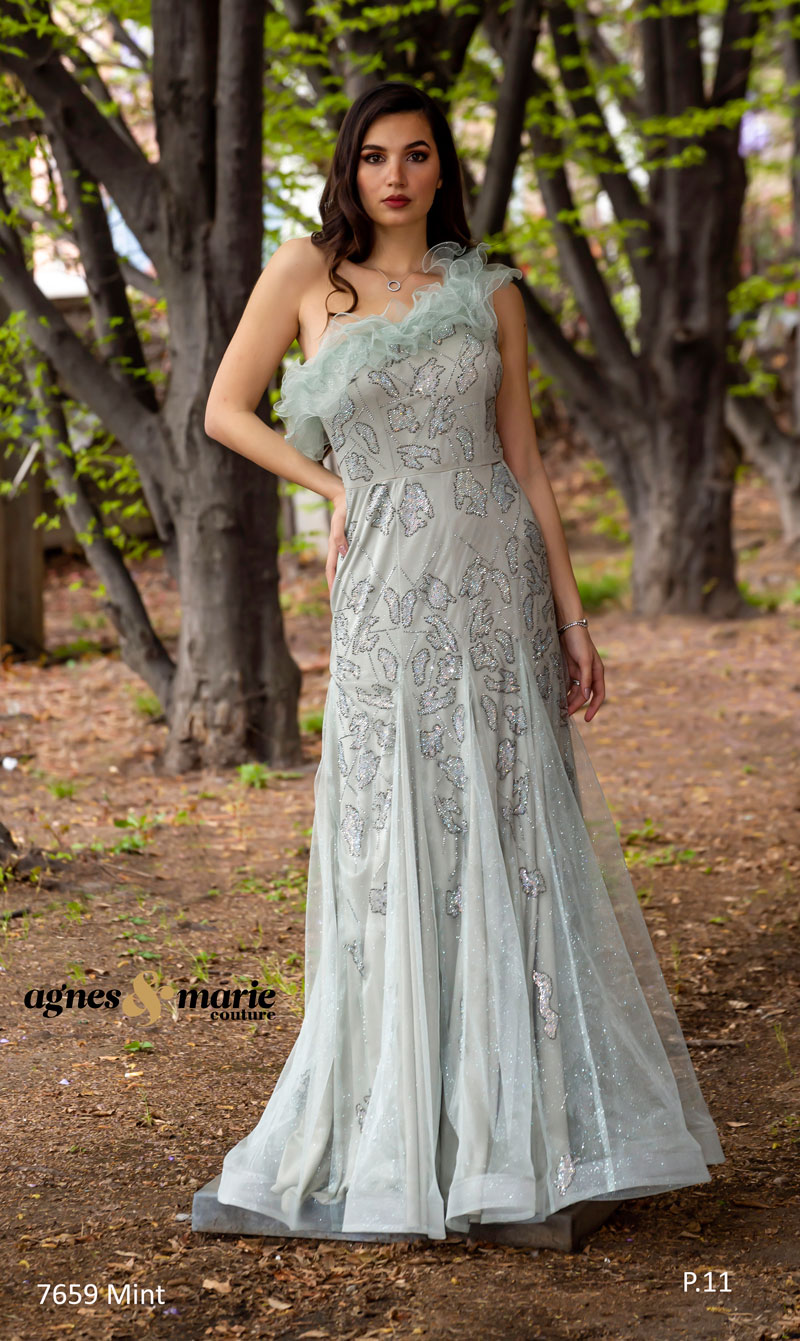  Produto: 7659 MINT, Categoria: Vestidos de Cerimónia, Ano: 2023, Marca Agnes & Marie