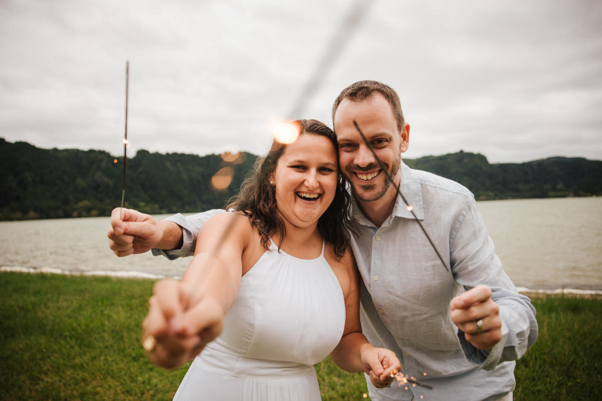 Imagem do casamento de Frances e Jesse