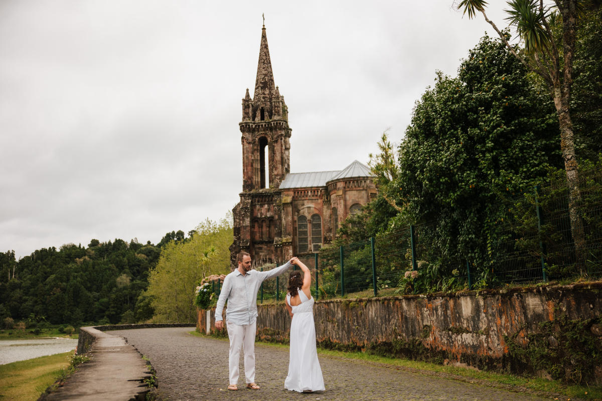 Imagem do casamento de Frances e Jesse