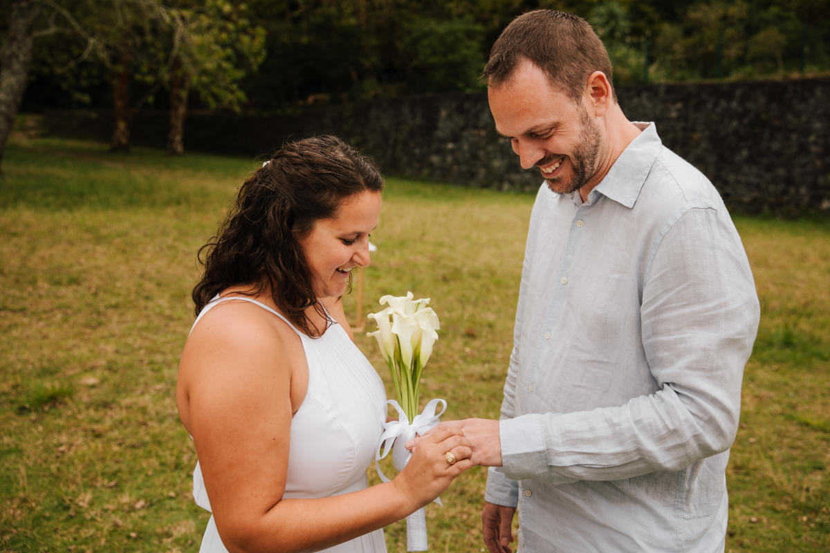 Imagem do casamento de Frances e Jesse