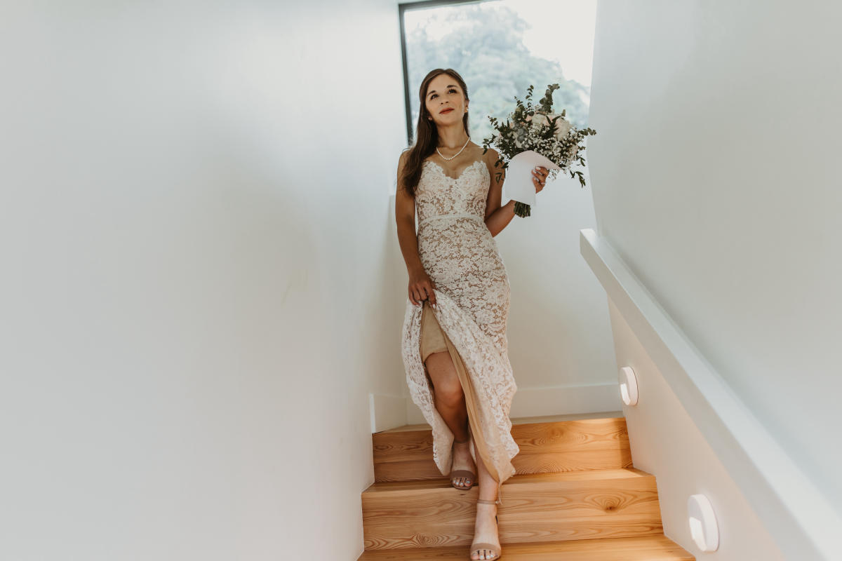 Imagem do casamento de Rebecca e Justin