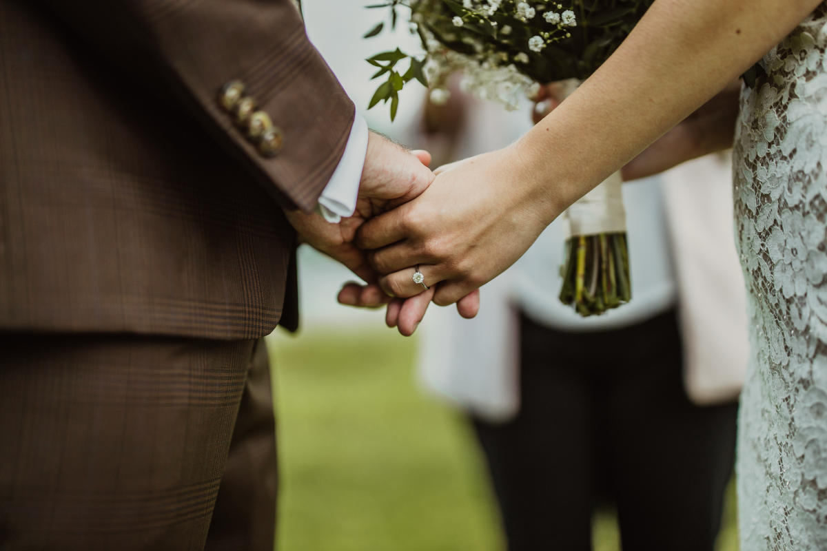 Imagem do casamento de Rebecca e Justin