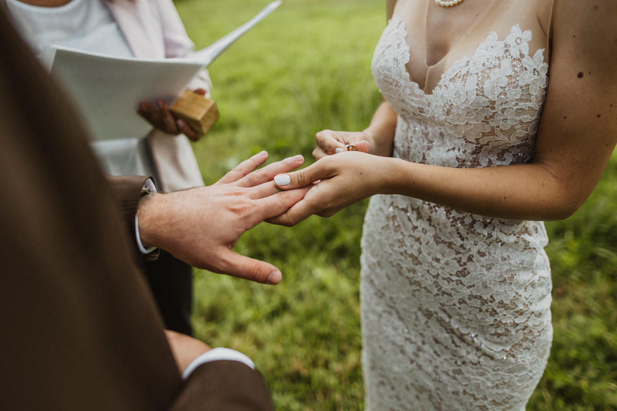 Imagem do casamento de Rebecca e Justin