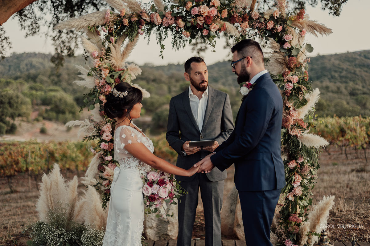 Imagem do casamento de Camila e Michael