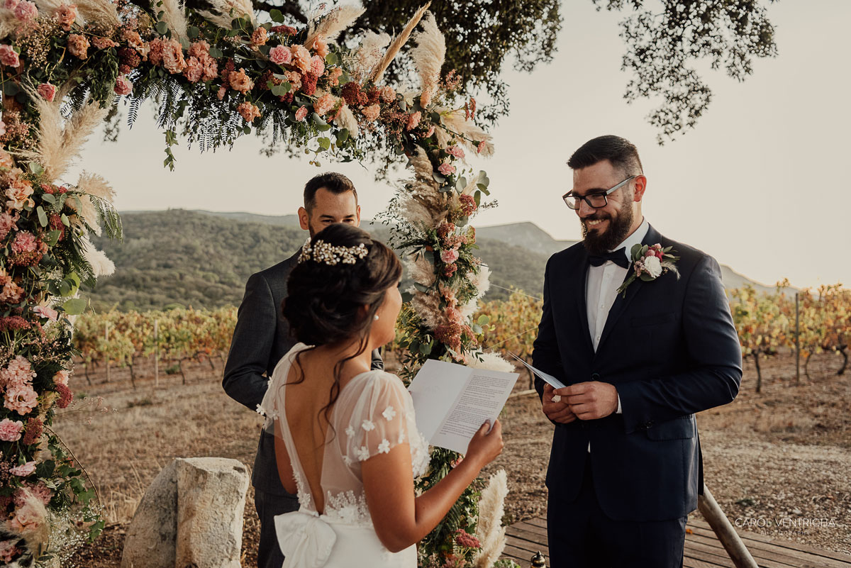 Imagem do casamento de Camila e Michael