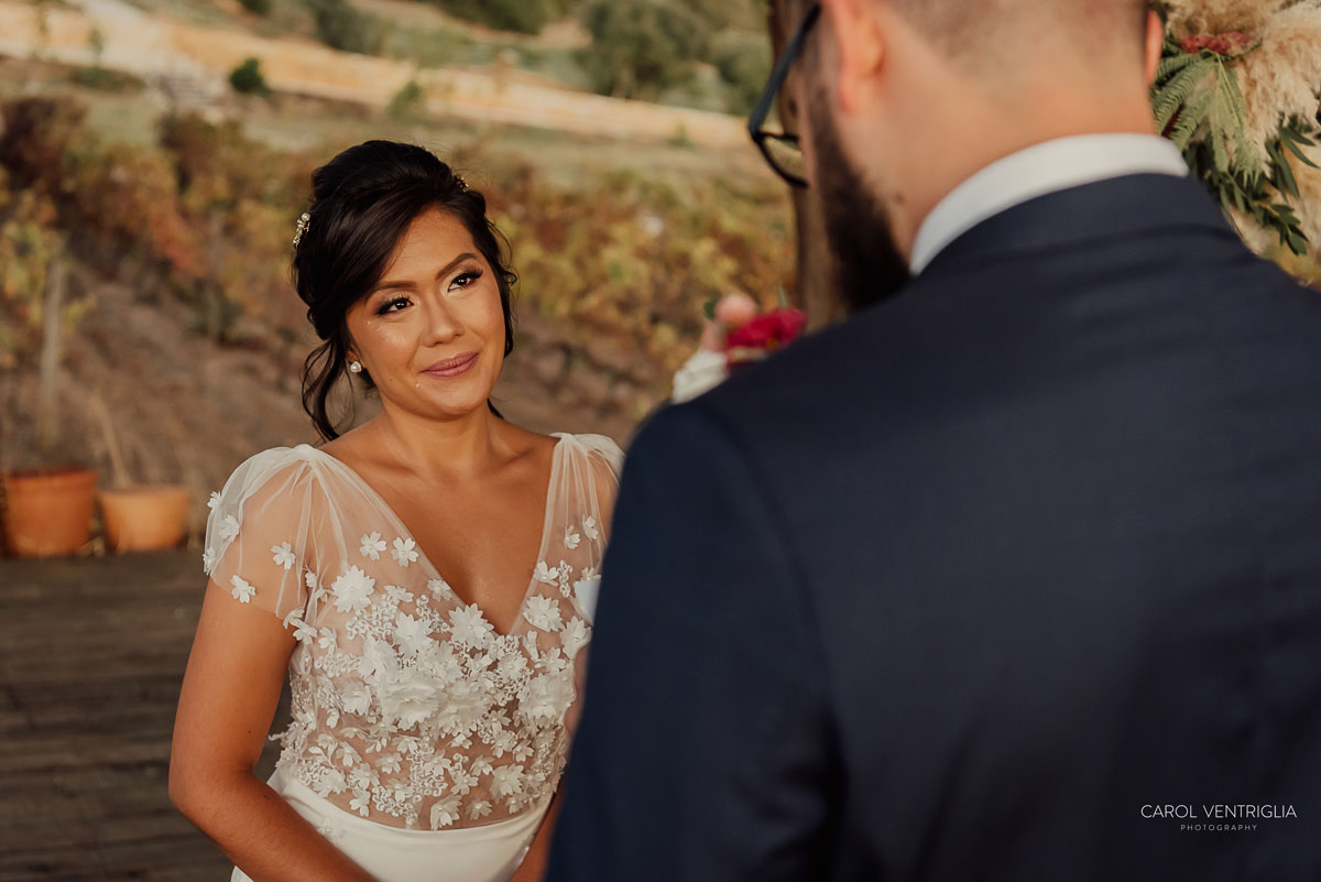 Imagem do casamento de Camila e Michael