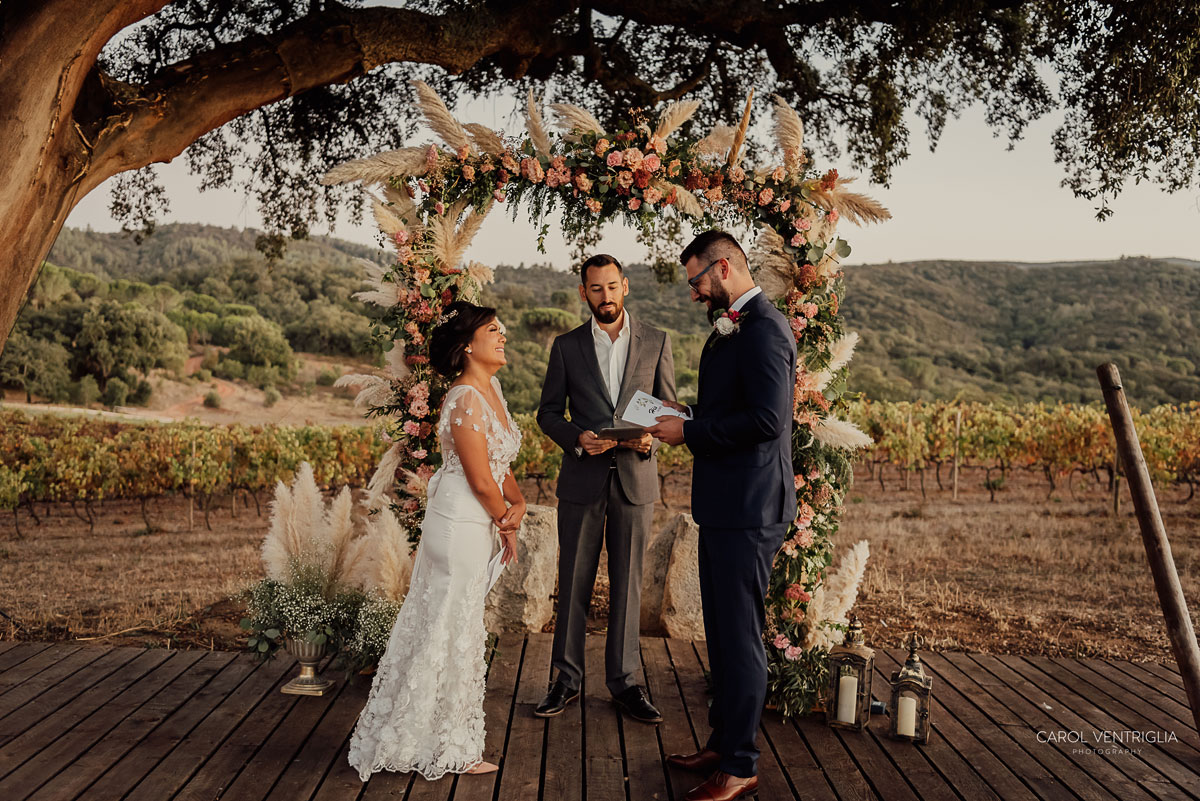 Imagem do casamento de Camila e Michael