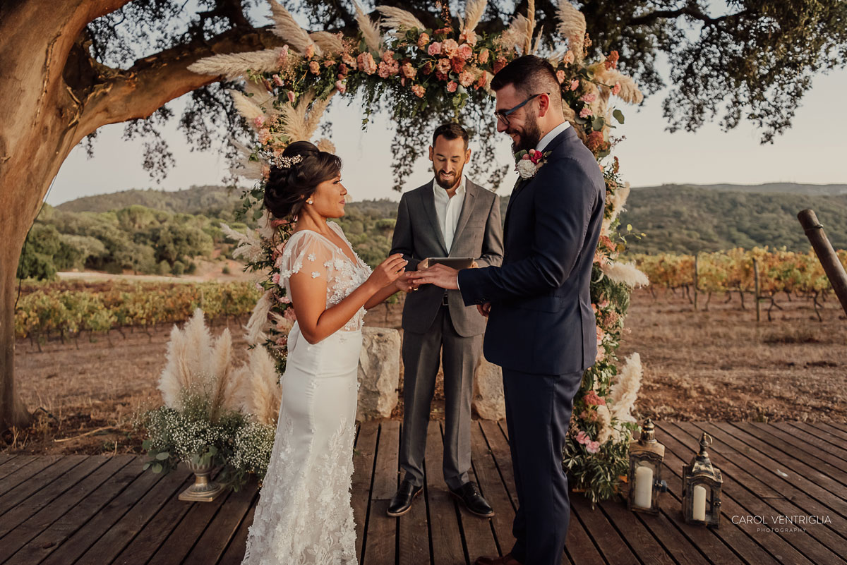 Imagem do casamento de Camila e Michael