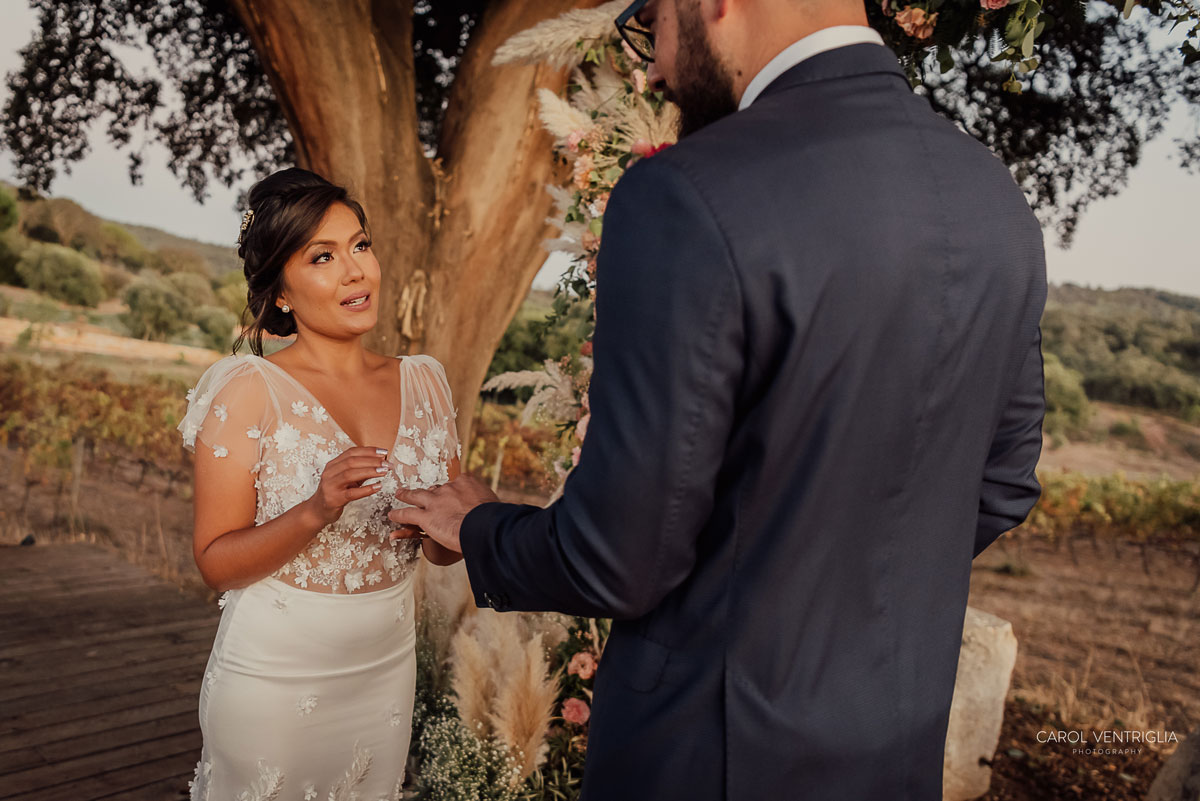 Imagem do casamento de Camila e Michael