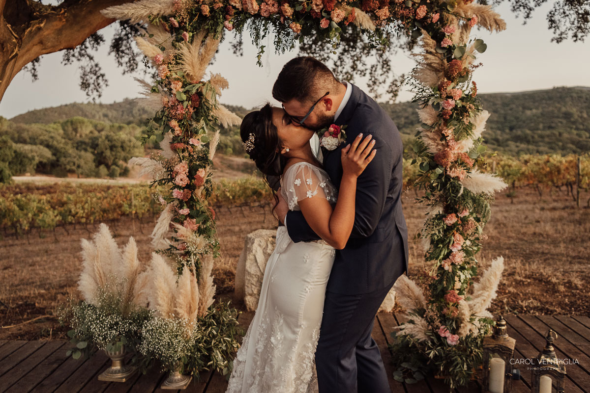 Imagem do casamento de Camila e Michael