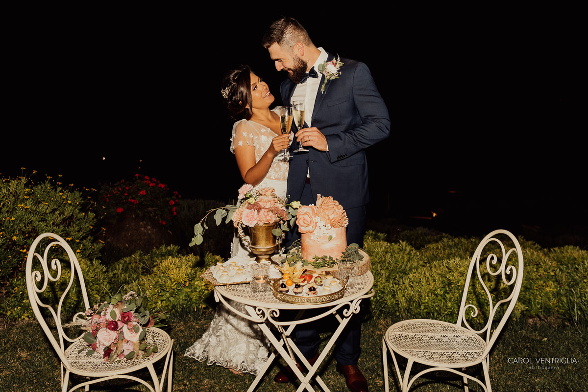 Imagem do casamento de Camila e Michael