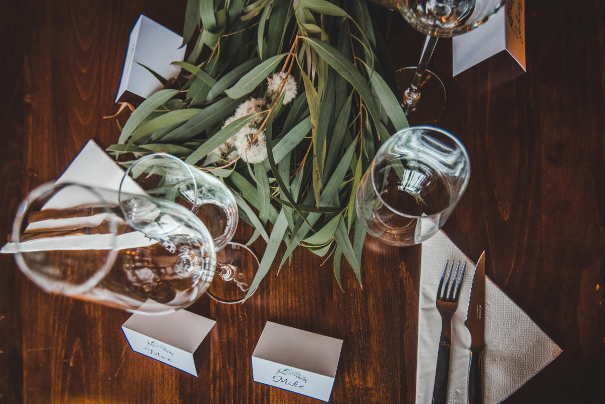 Imagem do casamento de Devon e Robert