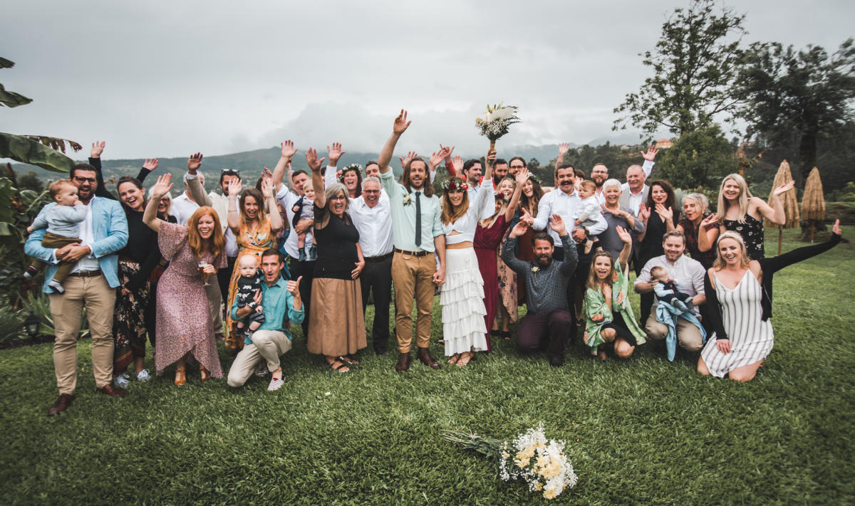 Imagem do casamento de Devon e Robert