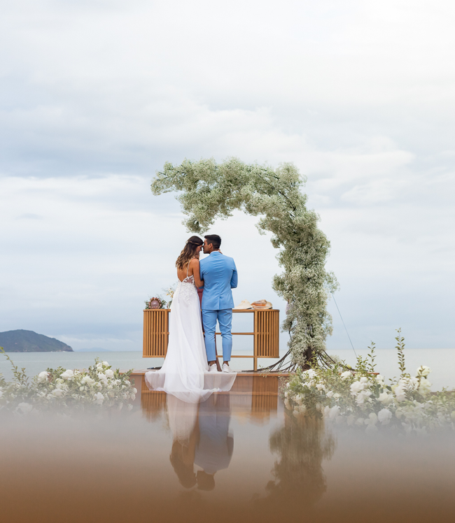 Imagem do casamento de Beatriz e Higor